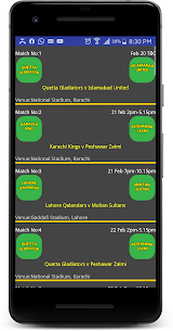 PSL 2021 Cricket Schedule Apk app for Android 4