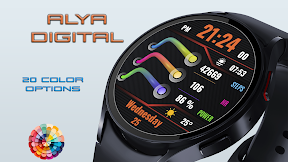 Alya Digital Watch Face screenshot