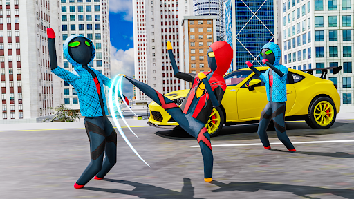 Android application Flying Spider Rope Hero screenshort