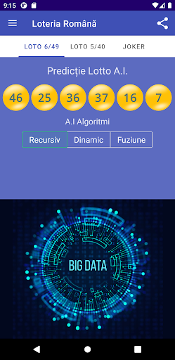 Loteria Română - AI Predicție Screen 2