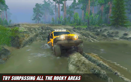 Android application Offroad Jeep driving Simulator screenshort