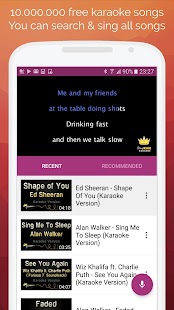 Karaoke: Sing & Record Screenshot