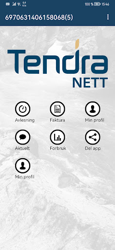 Android application Tendranett Kundeapp screenshort