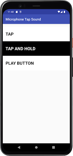 Microphone Tap Sound Screen 3