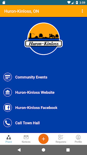 Android application Huron-Kinloss Connects screenshort