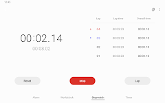 screenshot of Clock