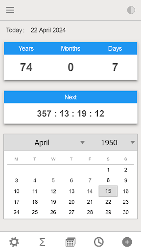 Screenshot of Age Calculator Pro