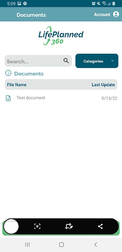LifePlanned 360 Screen 2