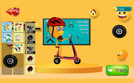 Bike Stunt Emoji 2d Racing