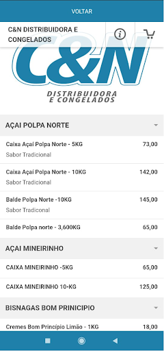 C&N Distribuidora e Congelados Screen 2