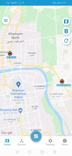 Android application sinada gps screenshort