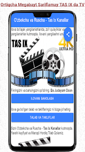 TAS IX TV_Kanallar Ortiqcha MB Sariflamay Ko'ring 0.11.3 screenshots 1