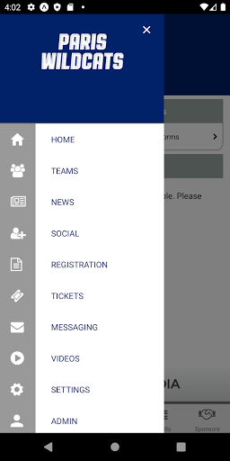 Paris Wildcat Athletics Screen 3