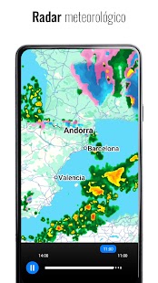 Reloj y clima transparente Screenshot