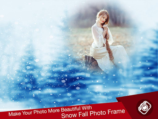 Android application Snowfall Photo Frames screenshort