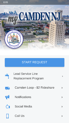 Android application My Camden NJ screenshort