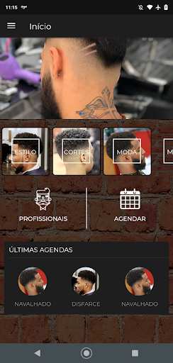 Android application Barbearia Irmãos du Corte screenshort