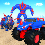 Cover Image of 下载 Rhino Robot Monster Truck Transform Robot Games 1 APK