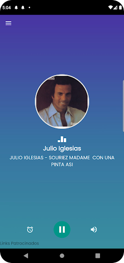Android application JULIO IGLESIAS RADIO screenshort