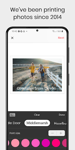 PostSnap: Postcard App Screen 3