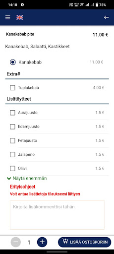 Meri kebab Pizzeria Screen 3
