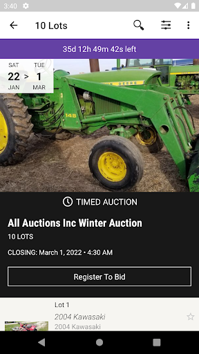 All Auctions Inc. LLC Screen 2