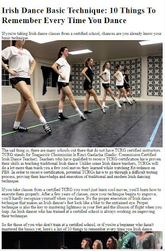 How to Do Irish Step Dancing Screen 3