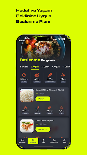 Android application BKFitness screenshort