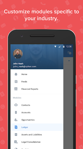 Screenshot of Zoho Solutions