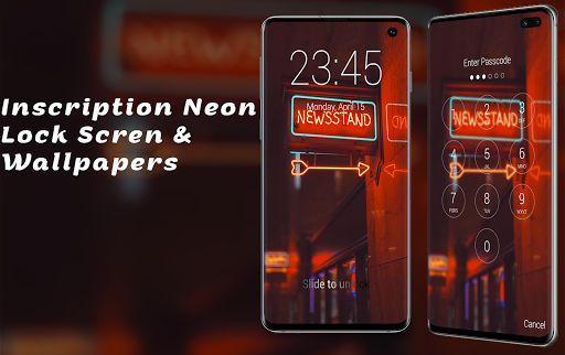 Android application Inscription Neon Wallpapers screenshort