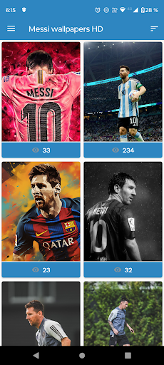 Android application Messi Wallpapers HD screenshort