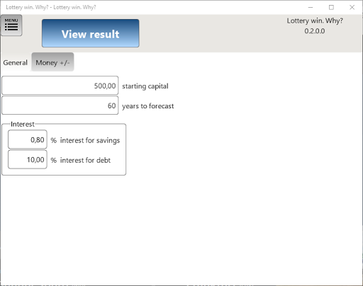 Lottery win. Why? Screen 3