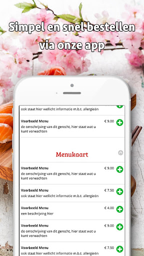 Android application Mr. Sushi screenshort