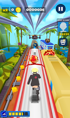 Anime Ninja Hero Fast Runner - Screenshot 2