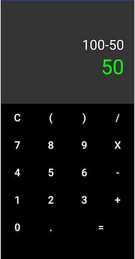 Android application Калькулятор screenshort