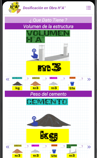 Dosificación en Obra H°A° Screen 2