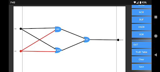 Android application Fun with Logic Gates screenshort