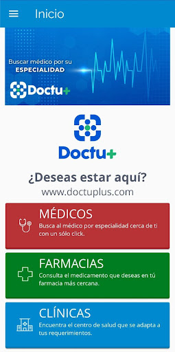 Android application Doctu Plus Directorio Médico screenshort