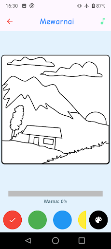 Mewarnai Pemandangan Anak