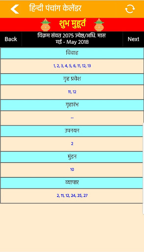 Hindi Panchang Calendar screenshots 13