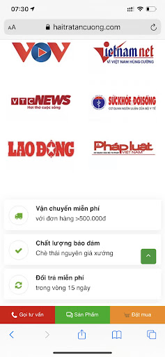 Android application Hải Trà Tân Cương screenshort