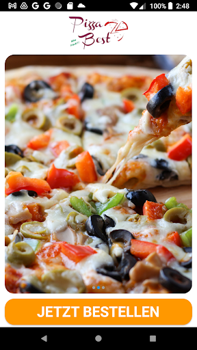 Android application Pizza best screenshort