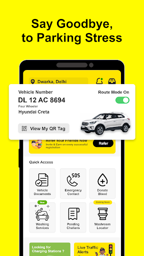 MeraVaahan - Your Vehicle App Screen 2