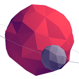 LWP Low Poly Planet and Moon icon