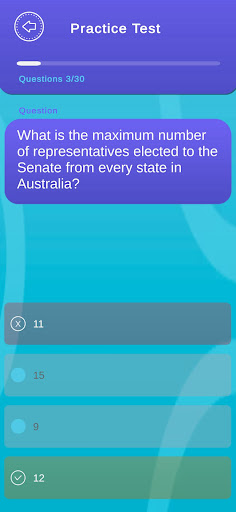 Australia Citizenship PrepTest Screen 3