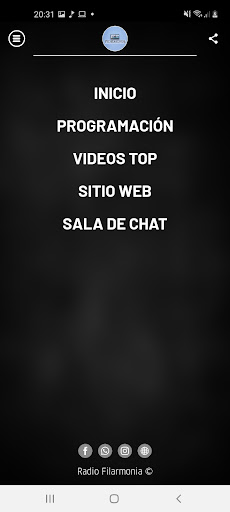 Radio Filarmonia Screen 3