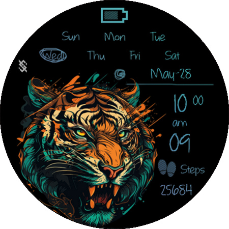 BFF64- Neon Art Tiger colorful screenshot 19