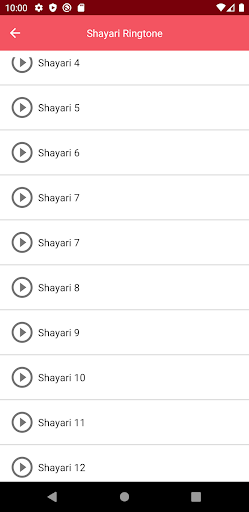 Shayari Ringtones Screen 2
