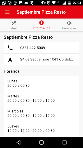 Septiembre Delivery Screen 3