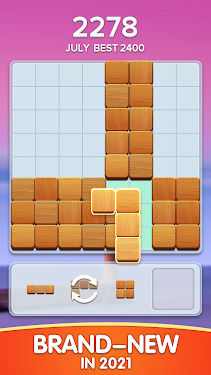 #1. Woodscapes - Block Puzzle (Android) By: Jewel Games Legend